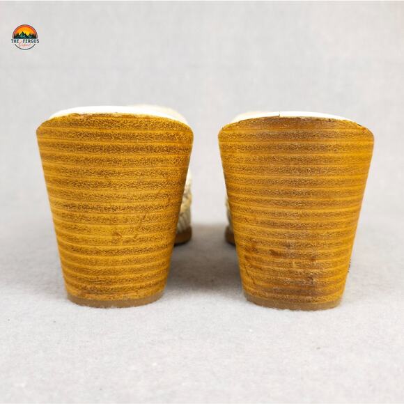 Sam Edelman Lillianna Mule Cuban Heels Ivory Leather Pointed Toe Women's Size 9 - Picture 7 of 13